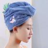 WTEMPO 1PC Women's Winter Dry Hair Cap Absorbent Shower Cap Hair Washing Quick Drying Embroidered Towel Female Thickened Hair Towels