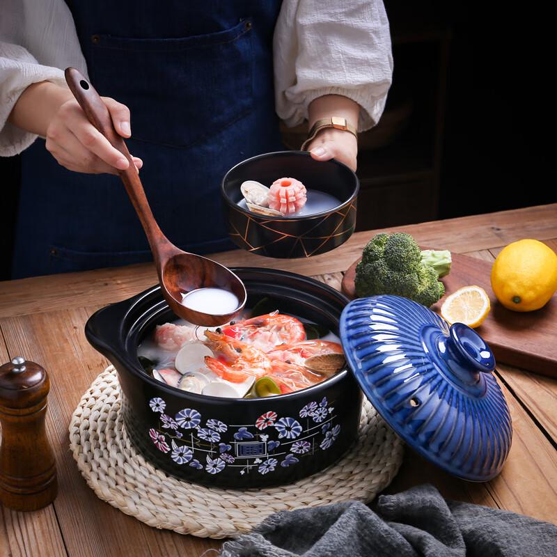 Weidu Cobalt Blue Ceramic Stew Pot