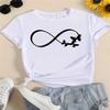 Butterfly Style Trend Cute Short Sleeve Printed T Shirt Clothing Female Fashion Women Top Casual Tee Clothes Graphic T-shirts