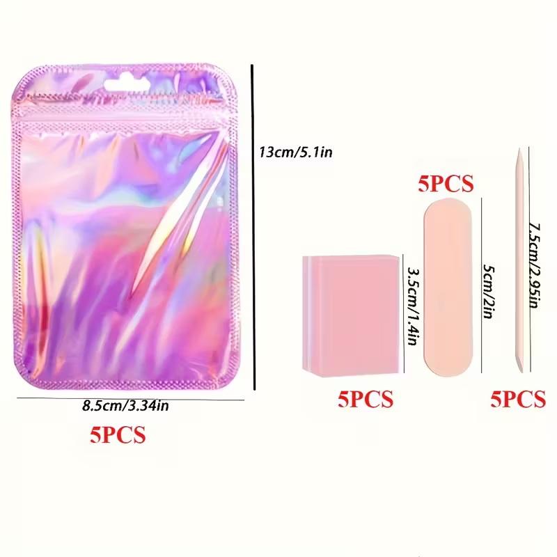 5/20 Set Nail Tool Kit, Mini Nail Files, Polishing Pads, And Sticks, Suitable For Diy Jewelry Polishing And Nail Care