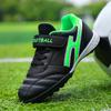 Kinderfußballschuhe, Jungen und Mädchen, Wettbewerbstraining für Grund- und Sekundarschüler, Schuhschleifen, Aufkleber, flachsohlige Nockenschuhe