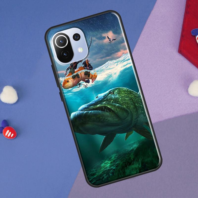 Fishing Painting Cover For Xiaomi 14 13 Ultra 11T 12T 13T 14T Pro POCO X7 Pro X3 X5 F3 F5 F6 M6 X6 Pro Case