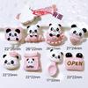 10 Pcs New Kawaii Cartoon Animal Pink Panda Spoonson Series Resin Scrapbook Diy Jewelry Children Gift Hairpin Accessories A86