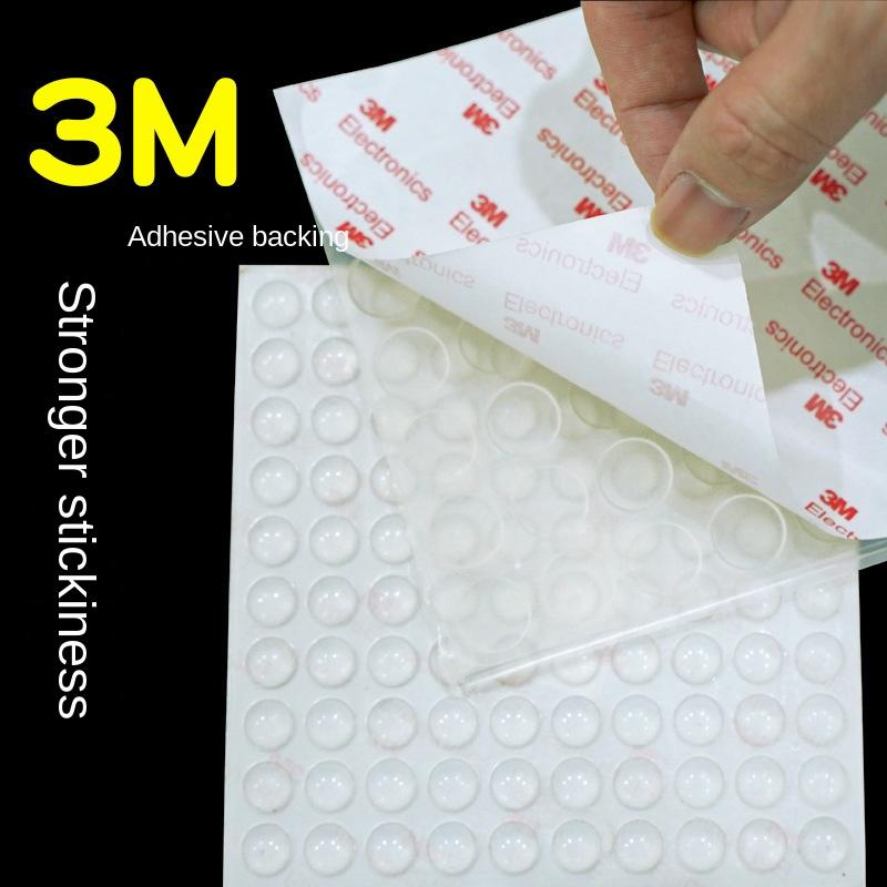 3329 Transparent Self-Adhesive Silicone Floor Dots Shock Absorption Buffer Anti-Collision Stickers Furniture Non-Slip Dots