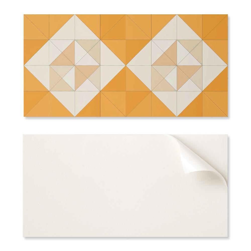 Komplet Kafelków Winylowych Z Nadrukiem Geometryczny Wzór W Romby 10X40X20 Cm