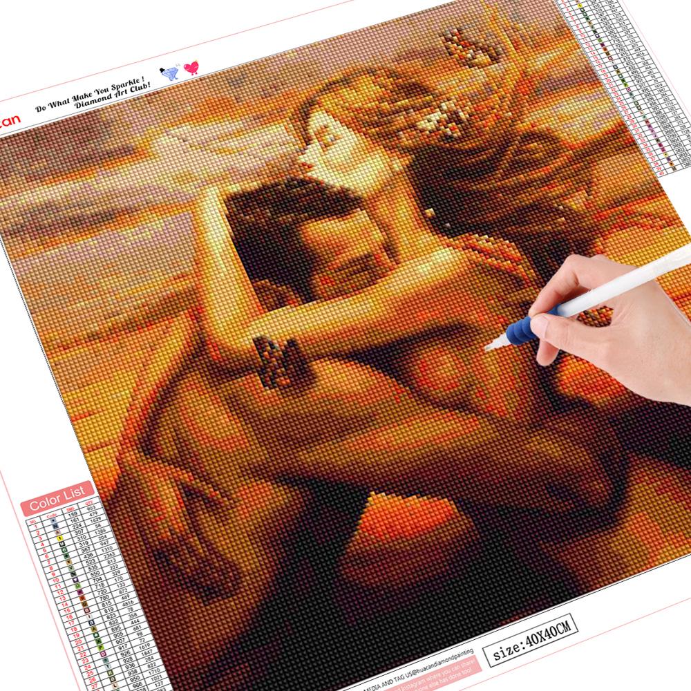 

Вышивка крестиком объятия 40*40 cm