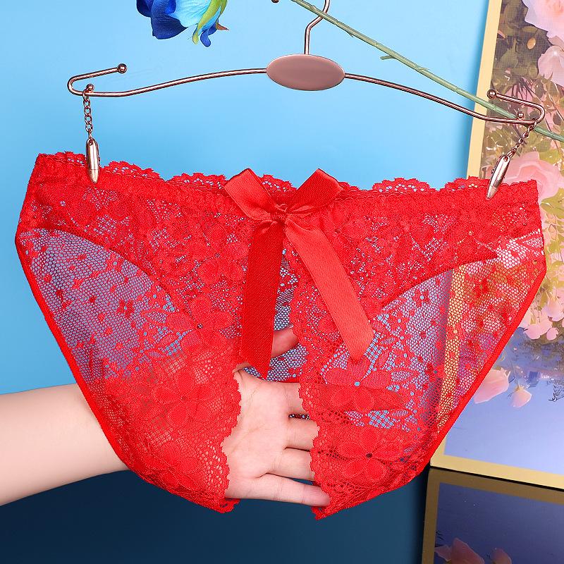 Yan Beiwei 3D Bow Breathable Hollow Sultry Sexy Women's Underwear 634