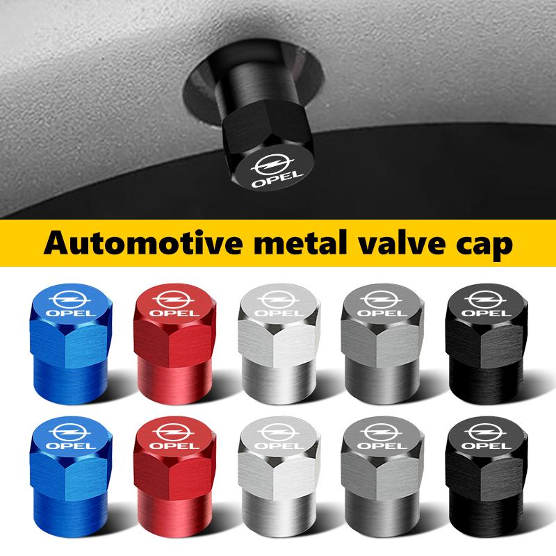 4PCS Car Air Tire Valve Caps Aluminum Wheel Tyre Stem Cover For Opel Insignia Astra G J F K Vectra C H Corsa C B D Omega