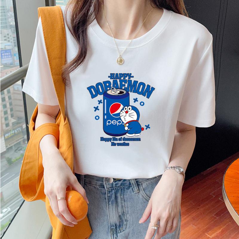 VEZFAA Damenmode Casual Sommer Frühling Kurzarm O-Ausschnitt Blusen & Hemden