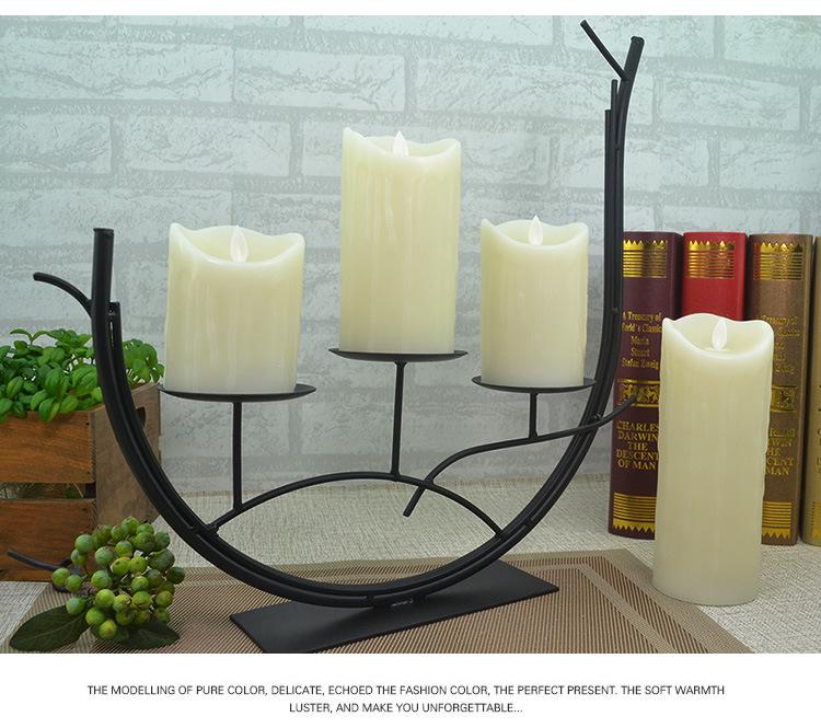 Rechargeable 10-Button Remote Control LED Candle with Swing Flame Simulation for Romantic Proposals and Parties