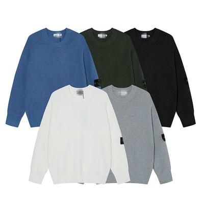 Unisex Autumn/Winter Round Neck High-Quality Knit Pullover Sweater