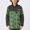 Skechers Stroll Series Printed Outdoor Workwear Patchwork Hooded Jacket Men Jacket Green Camouflage L321M132