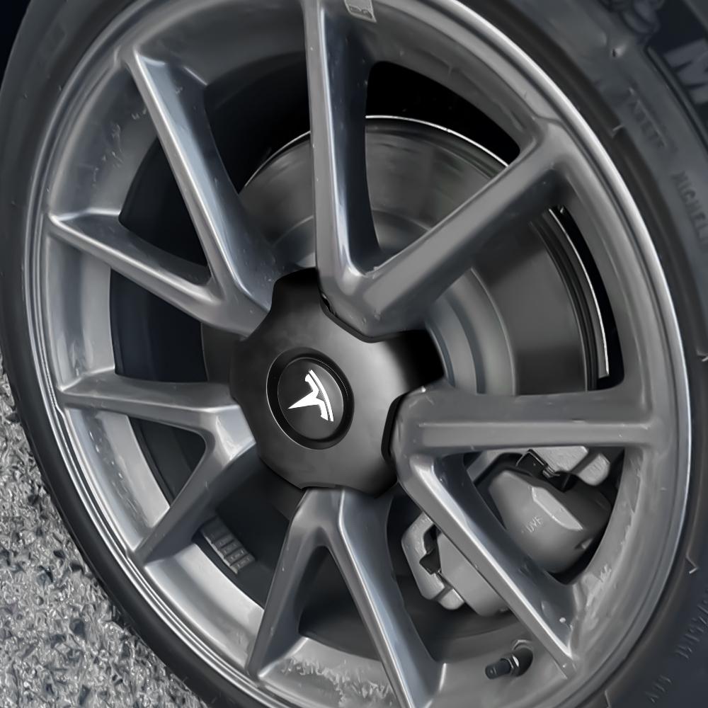 XEIW7 4pcs/180mm Car Wheel Center Cover Badge Auto Hub Caps Accessories For Tesla For Tesla Model 3 2017 2018 2019 2020 2021 2022 2023