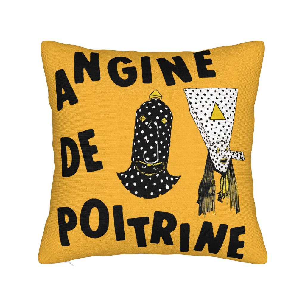 Angine De Poitrine Square Pillow Covers Polyester Car Sherpa Mantra Cushion Cover Cute Decor Throw Pillow Case