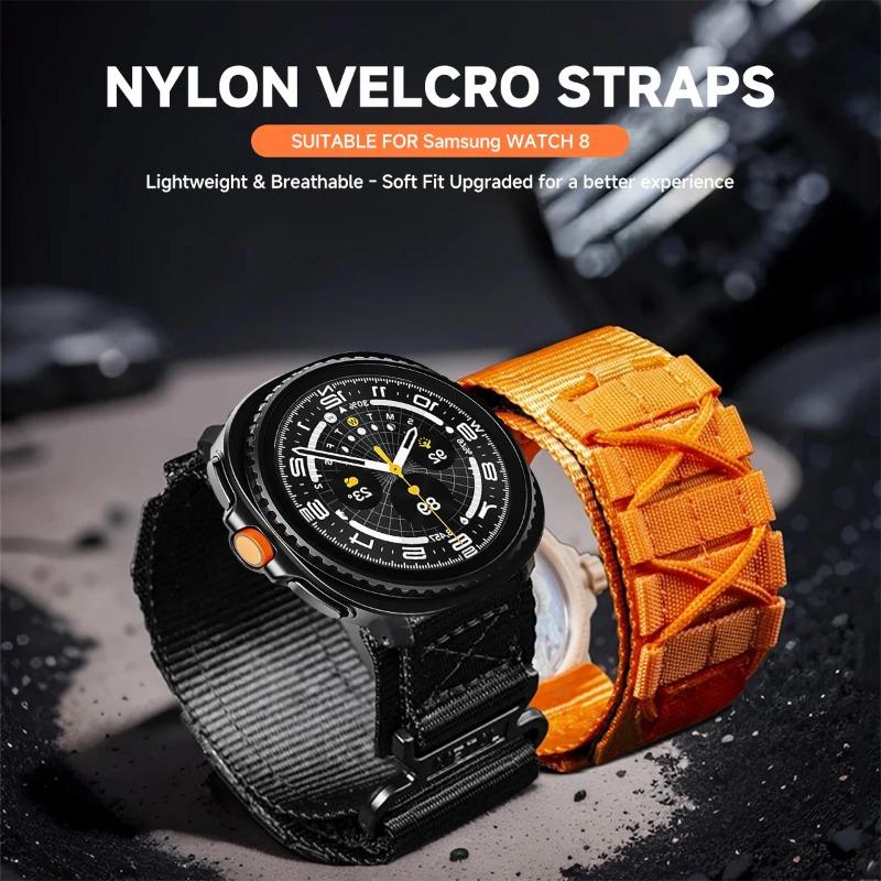 Nytt nylonband för Samsung Galaxy Watch 8/8 Classic Ersättningsarmband Sportklockband Correa för Watch ultra2025/7 47mm Band