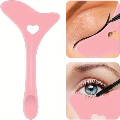 Multifunktionale Eyeliner-Schablone, Flügelspitzen, Silikon-Eyeliner-Hilfe, Marscara-Zeichnung, Lippenstift-Tragehilfe, wiederverwendbare Make-up-Werkzeuge