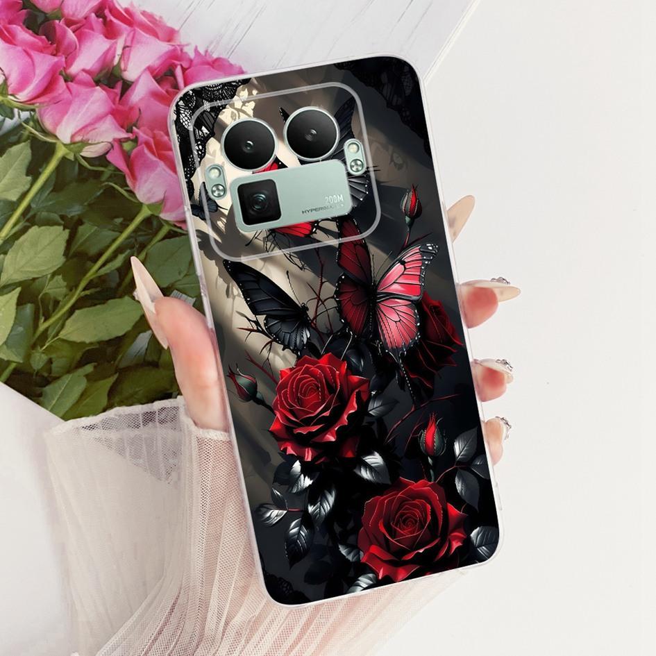 For Realme GT8 Pro 2025 Case RMX5210 Popular Flower Bowknot Soft Slim Silicone Back Cover For Realme GT 8 GT8 RealmeGT8 5G Coque