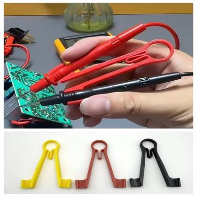 3Pcs Electrical Testing Power Supply Maintenance Accessories DIY Essential Multi Meter Probe Holder Tester Probe Clamping Tool
