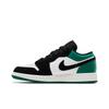 Air Jordan 1 Low Grade School 'Mystic Green' (Unisex) White / Black / Mystic Green Kids' Basketball Shoes 553560 113