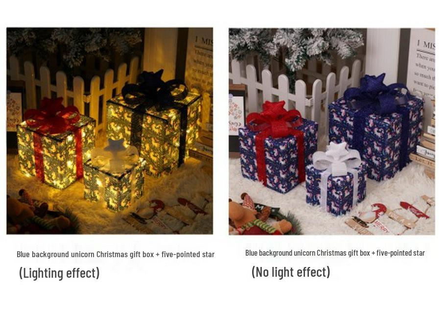 Christmas LED String Lights Gift Set: 3-Piece Decoration for Festive Party Atmosphere