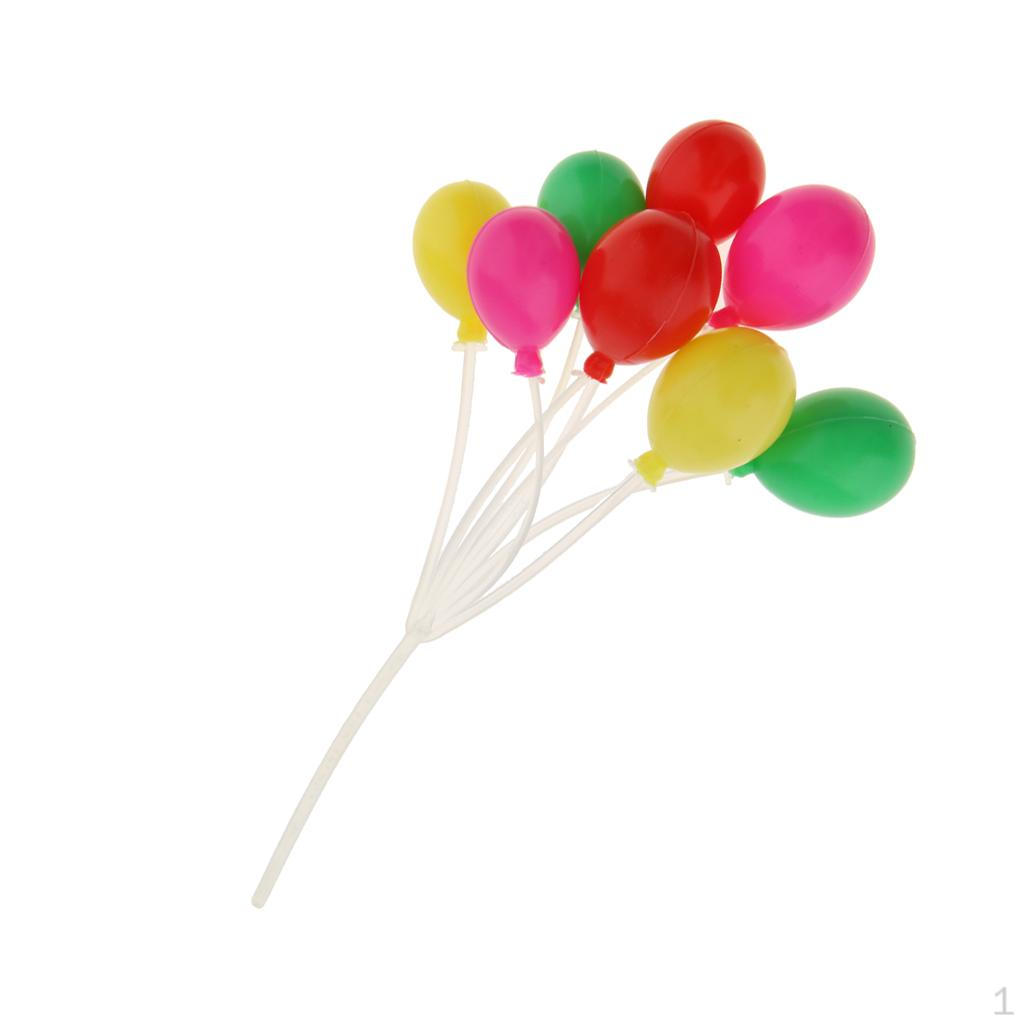 

Colorful Oval Shaped Balloons 1/12 Dollhouse Miniature Dolls Accessories