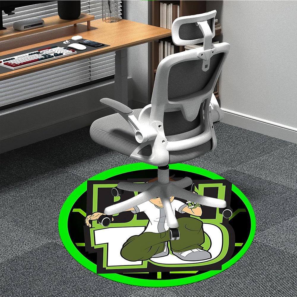 

1pc Ben 10Chair Carpet for Office, Non-slip, Soft and Durable Office Rug for Interior Decoration, Perfect for Office yy250925108 80cm by 80cm