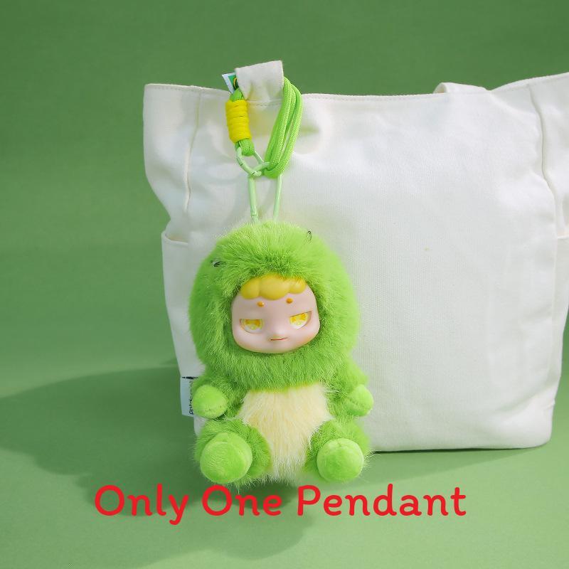

Dinosaur Soft Plush Toy With Polyester Fiber Filling For Kids Gift And Bag Accessory зелёный