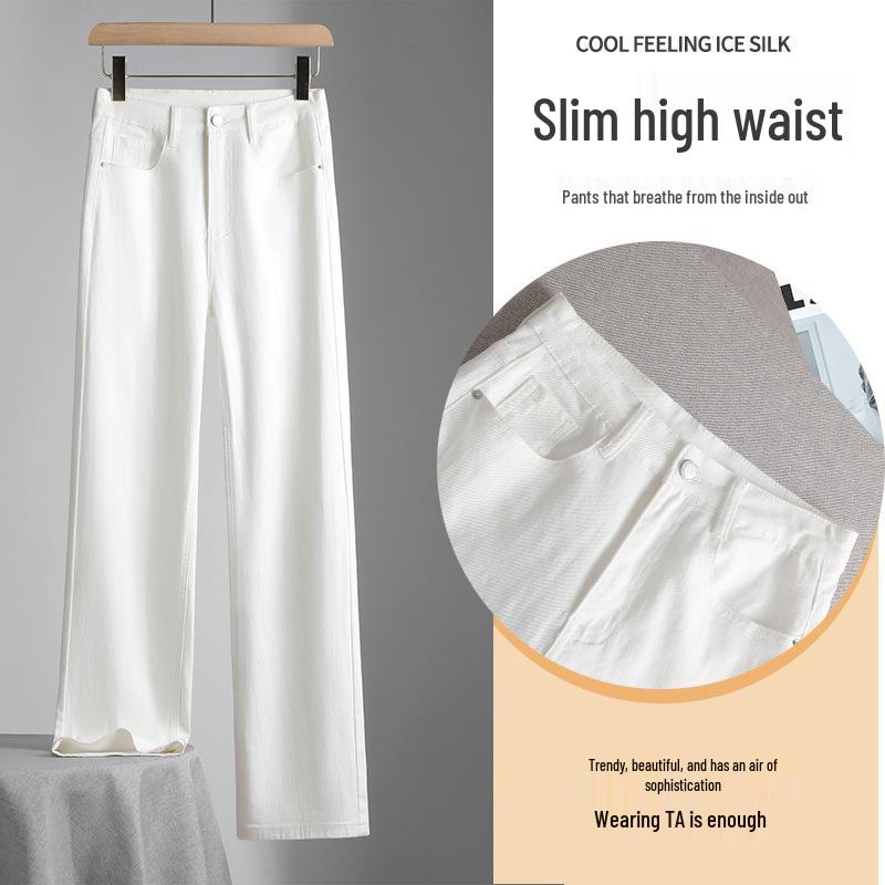 

Women s Summer High-Waisted Slimming Stretch Jeans - Narrow to Wide-Leg (Extra Long) M [96-105]