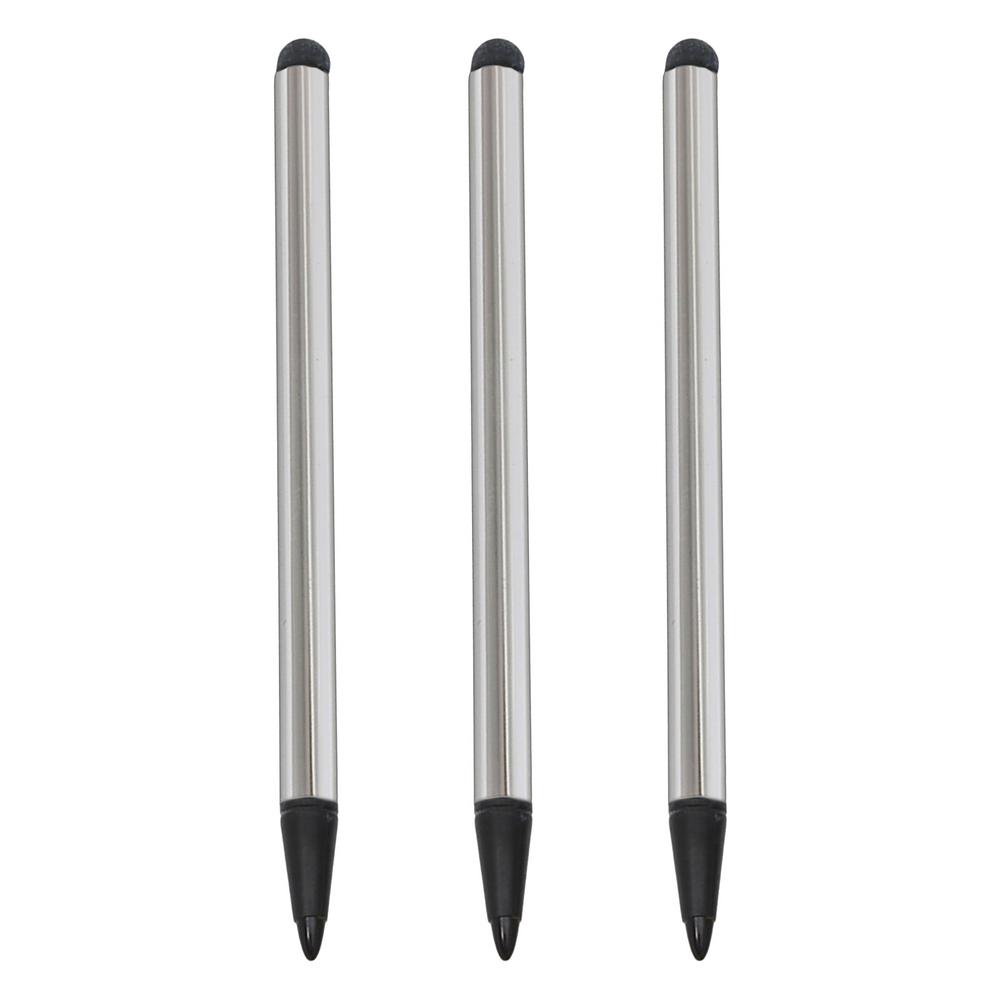 Zestaw 3 szt. Pióro Stylus 2 w 1 Pojemnościowy Rezystancyjny Ekran Dotykowy Ołówek Uniwersalny Telefon Tablet Pióro do Rysowania Dla iPhone Dla Samsung PC Stylu
