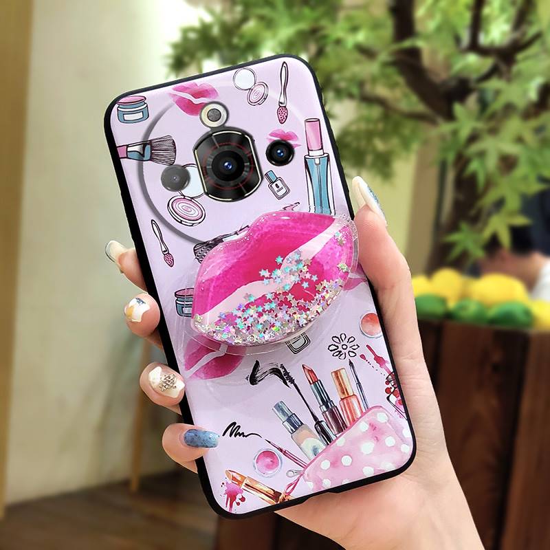 Stoßfeste Treibsand-Handyhülle für ZTE Nubia Focus Pro 5G Schlichtheit Langlebig Schmutzabweisend Cartoon Hautgefühl Silikon