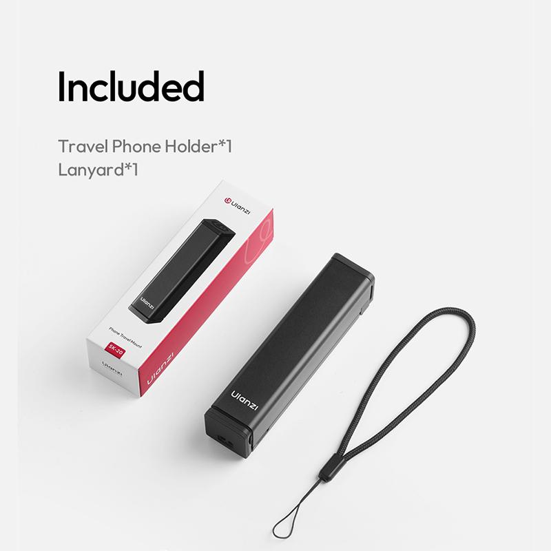 

Мини-кронштейн для мобильного телефона Ulanzi Sk-20 из алюминиевого сплава, дорожный, портативный, для крепления на приборную панель автомобиля, настольный фиксирующий зажим для съемки, многоскладная подставка