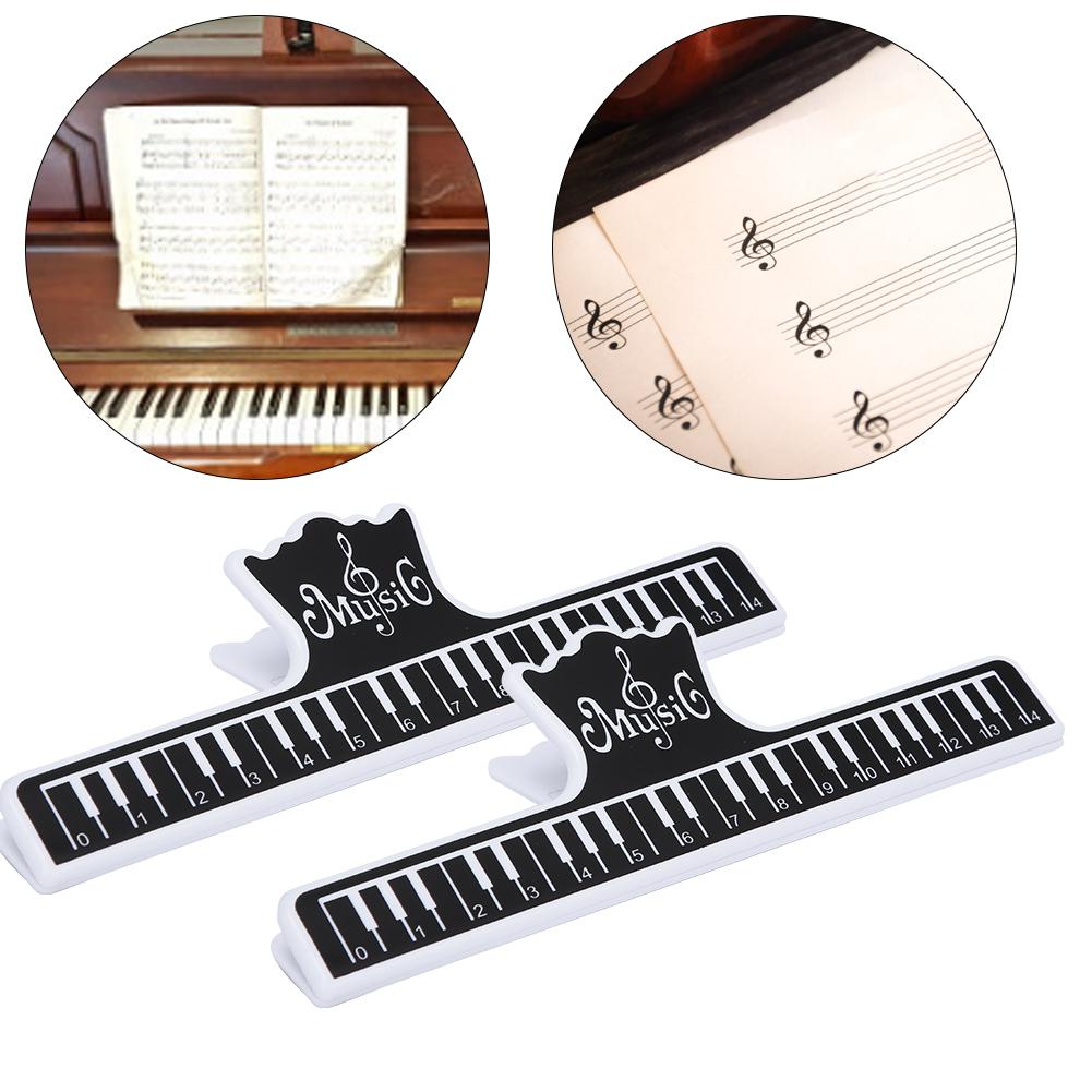 2Pcs Musical Book Note Clip Plastic Page Holder Musical Instrument Performance