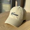 2026Spring and summer new embroidered Korean-style soft-top versatile baseball cap that makes the face look smaller, fashionable letter-embroidered