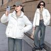 Winter New Down Cotton Clothes Women's Short Stand-up Collar Small Thickened Fashion Coat Bread Cotton-padded Clothes