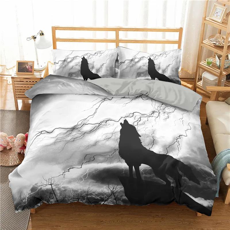 Black And White Milk Pattern Bedding Set Simple Style Soft And Comfortable Duvet Cover Set 3-Piece Children's Duvet Cover Set