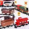 Remote Control Track Train Car Classical Simulation Water Steam Electric Railway Set Christmas Gift Toy For Children B150