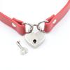 High Quality Role Play Metal Heart Lock Bondage Choker Collar For Women Girls Necklace Metal Leather Goth Anime Cosplay Gift