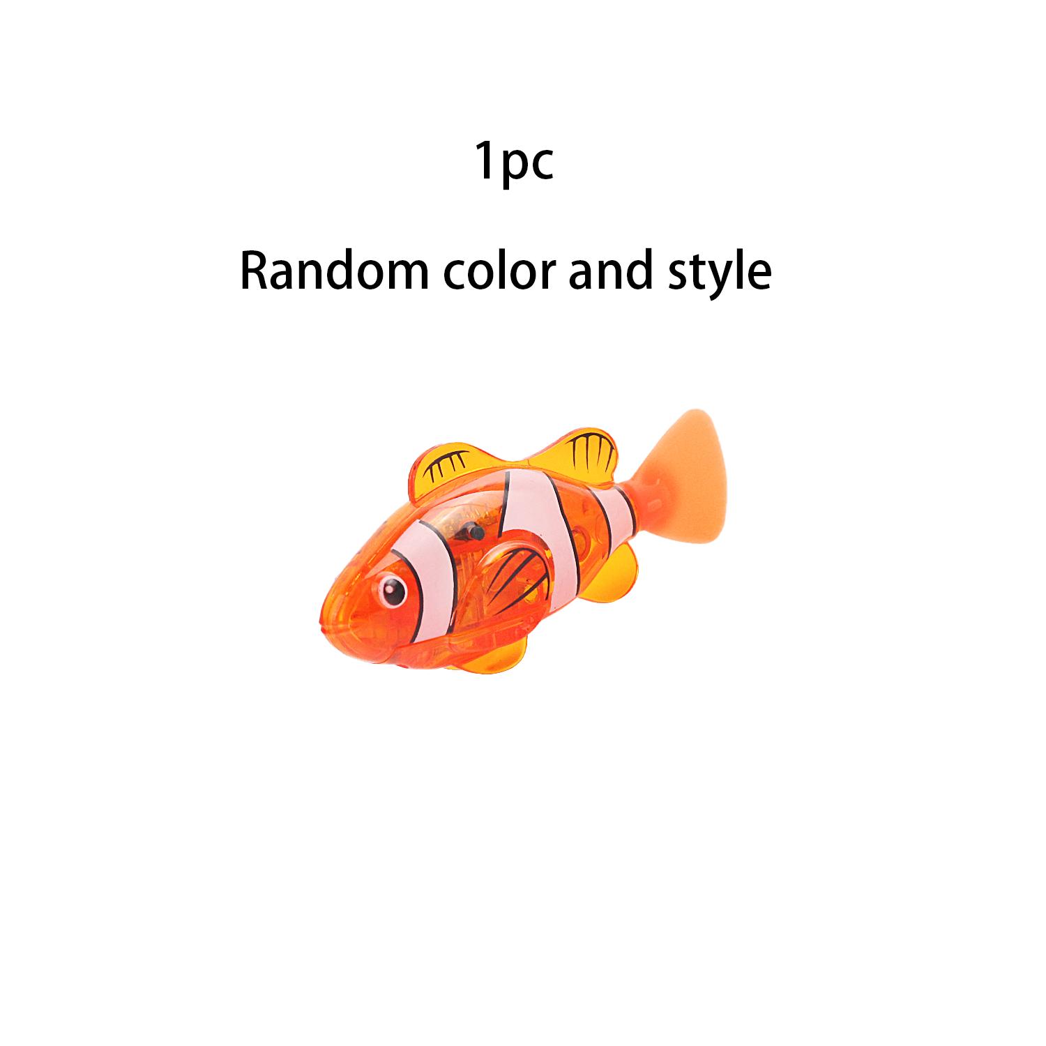 

Luminous swimming induction electric small fish children s bath toy playing in water pet fish swinging fish simulation clownfish L