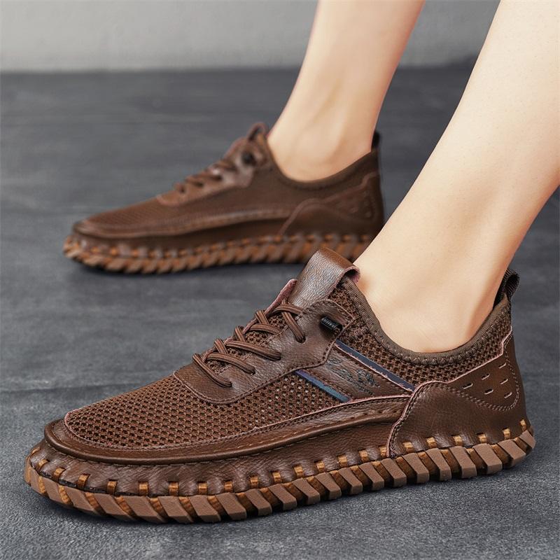 Móda Léto Prodyšné Ležérní Pánské Boty Business Síťované Boty Pánské Tenisky Měkké Ploché Horký Výprodej Ležérní Boty Mokasíny Velikost 3-46