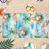1pc Coconuts&Coconut Trees by the Sea Beach Towel Super Absorbent Suitable for Beach Vacation Pool Summer Gift for Friends