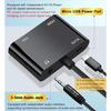 Portable VGA Adapter Converter for High Definition 3.5mm Video Audios Port 1080P Plug and Play Design