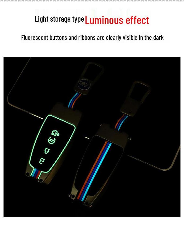 2020 Ford Escape & 2022 Mondeo Edge Two-Button Car Key Case