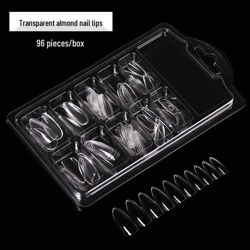 Nail Art Ultra-Thin Transparent Frosted False Nail Extensions