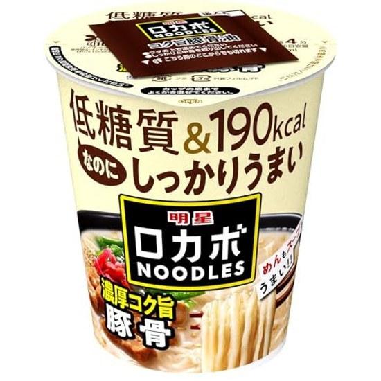 Myojo Locabo NOODLES Rich Flavor Tonkotsu 190 kcal 30 reduced carbohydrates low yet delicious plenty dietary fiber cup 12 pieces