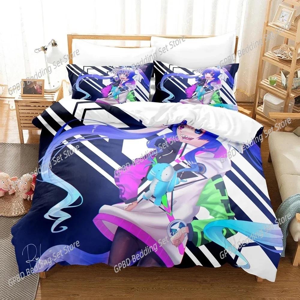 Anime Uma Musume Pretty Derby Twin Turbo 3D Bedding Set Duvet Cover Pillowcases Full Queen King Size Home Decor Quilt Boys Gift