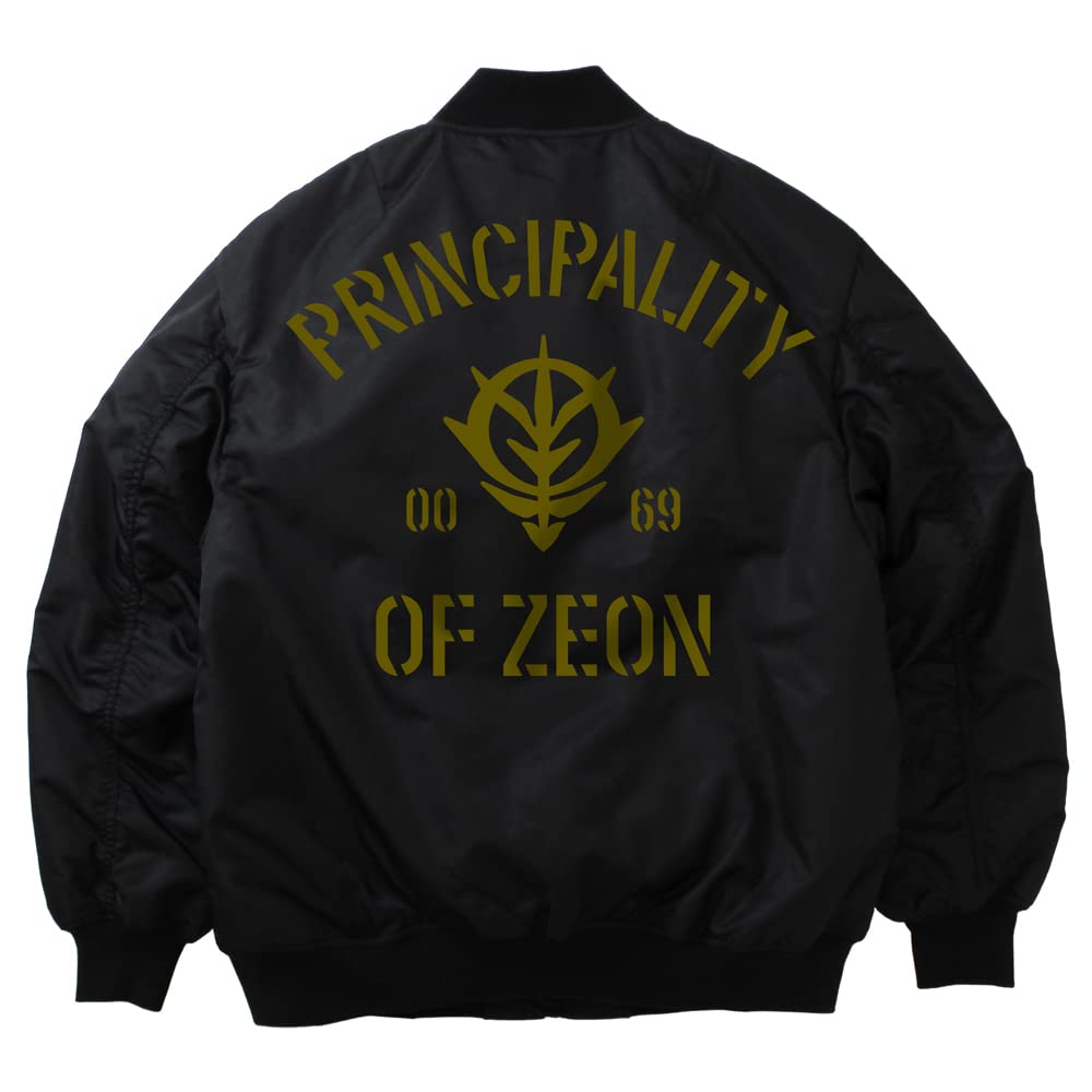 COSPA Mobile Suit Gundam Principality of Zeon MA-1 Jacket BLACK Size M