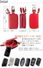 AWESOME ASK-W018 Smart Key Case, Double Zipper Type, White x Black