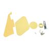 1Ply Black/Yellow Electric Guitar Pickguard Pick Guard Scratch Plate with Bracket and Screws for LP Style Guitar Parts