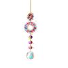 Moon Sun Colored Diamond Sun Catcher Stained Glass Wind Chimes Wall Hangings Ornaments Home Decorations Window Decor Gifts