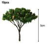 10-pcs 5cm Building Model Trees Train Railroad  Landscape Layout Roadway For DIY Landscapes To Create A More Natural Look